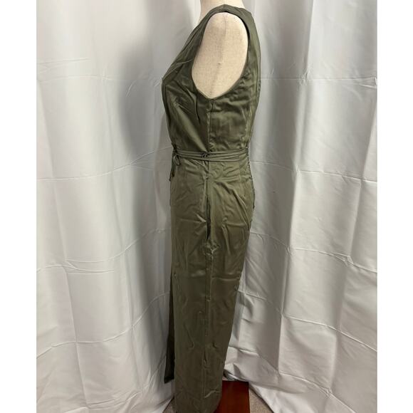 NWT Ettitude Sateen Jumpsuit - Moss - S - Picture 3 of 8